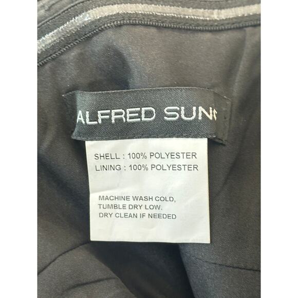 Alfred Sung NWT Black Strapless Draped Bodice Column Dress Oversized Bow 2 - Picture 5 of 9